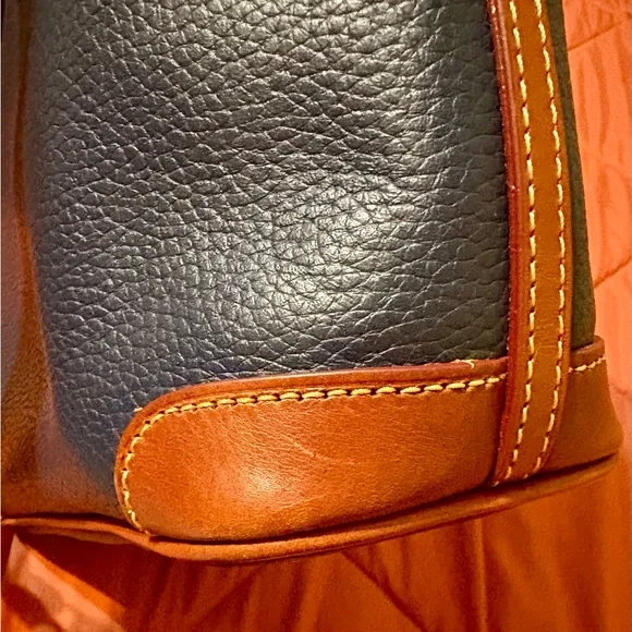 Dooney & Bourke Pebble Grain Leather Charleston Shopper - Midnight Blue - Picture 10 of 13